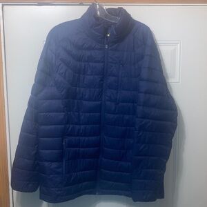 Men's Blue Quilted Jacket L